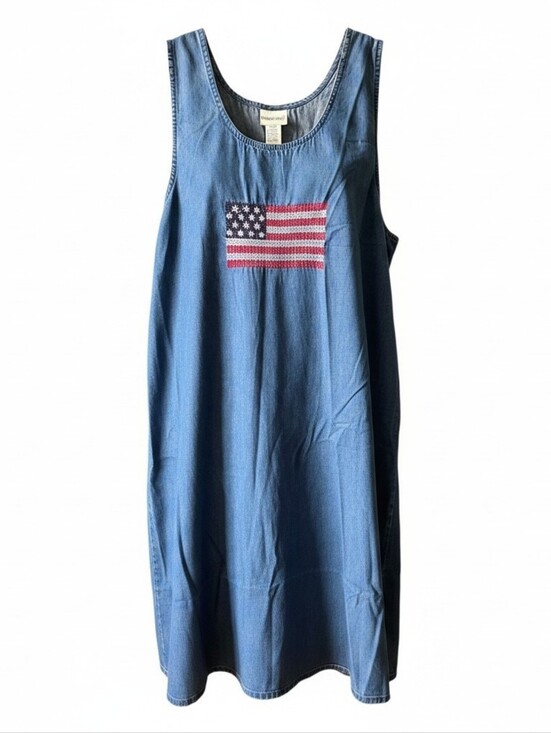 Fashion Bug Dresses & Skirts - Fashion Bug Light Blue Denim Jumper Dress